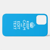 空の保青い装飾に落ち着いてテキスト Case-Mate iPhoneケース (裏面 (横))