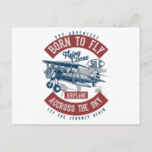 空の冒険生まれ飛行 ポストカード (正面)