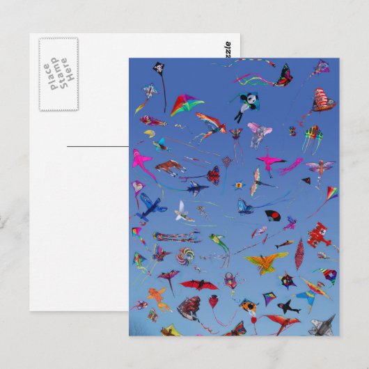 空の凧凧凧 ポストカード (正面/裏面)