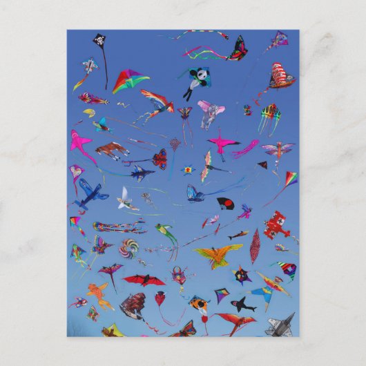 空の凧凧凧 ポストカード (正面)