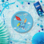 空の凧It's a Boy Baby Showerパーティー ペーパープレート (パーティー)