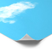 空の凧It's a Boy Baby Showerパーティー ポスター (角)