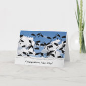 空の卒業キャップ カード (正面)