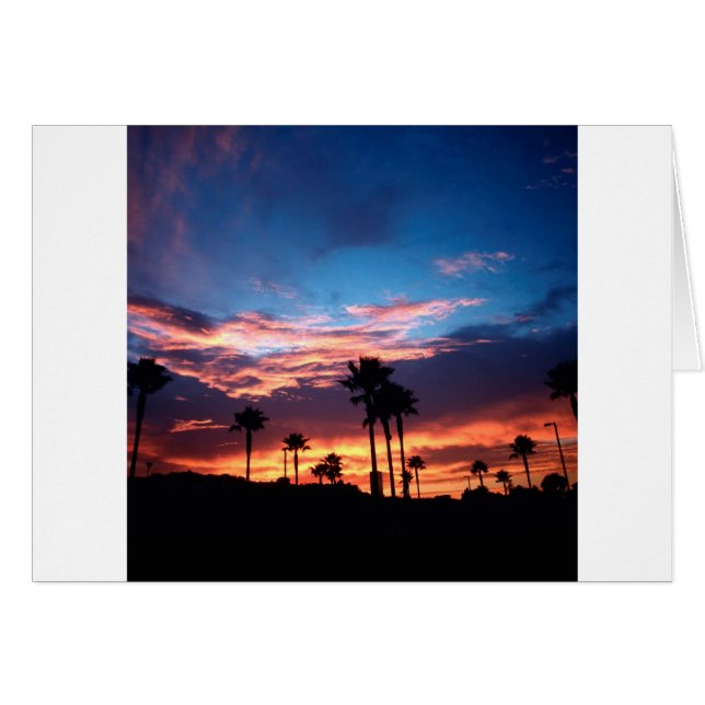 空の南カリフォルニア日没 (正面横)