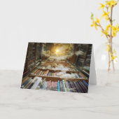 空の図書館 カード (黄色い花)