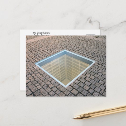 空の図書館, ベルリン, ドイツ ポストカード (正面/裏面インサイチュ)