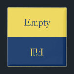 空の塗りつぶし食洗機リバーシブル マグネット<br><div class="desc">空の充填食洗機リマインダーマグネット、リバーシブルメッセージ。青と黄色の背景を使用して、このアイテムを黄色と青の文字でカスタマイズできる。あなたの家保屋の組織に最適!</div>