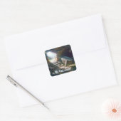 空の墓のある復活祭の日曜日 スクエアシール (封筒)