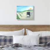 空の墓のキャンバス キャンバスプリント (インサイチュ (寝室))