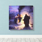 空の墓の女性 キャンバスプリント (インサイチュ (ウッドフロア))