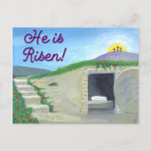 空の墓の感動的ポストカード ポストカード (正面)