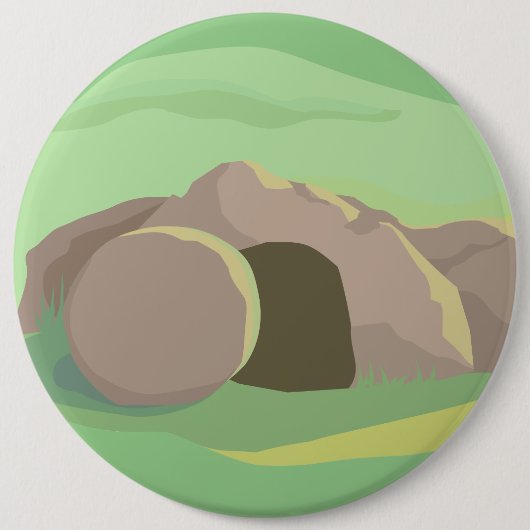 空の墓転が石遠くに!私は巨大だが 缶バッジ (正面)