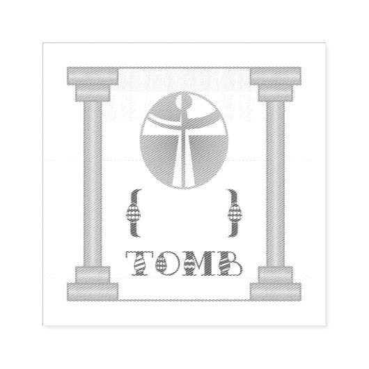 空の墓 ラバースタンプ (インプリント)