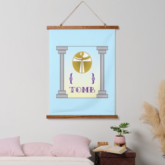 空の墓 吊り下げ型タペストリー (寝室)