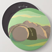 空の墓I石！動いた！私は巨大だが 缶バッジ (正面&裏面)