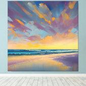 「空の威厳のある下で」 キャンバスプリント (インサイチュ (ウッドフロア))