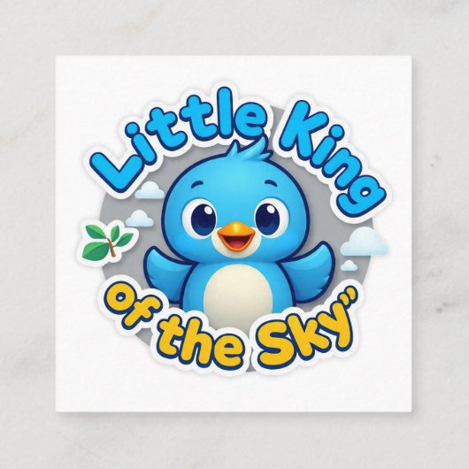 空の小さな王 スクエア名刺 (裏面)