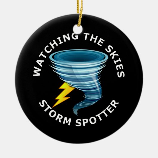 空の嵐の監視人の監視 セラミックオーナメント (正面)