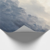 空の嵐雲の天空の白い雲 ラッピングペーパー (角)