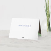 空の巣に2羽の鳥の卵が カード (裏面)