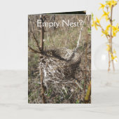 空の巣のお祝いカード カード (黄色い花)