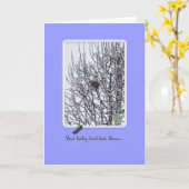 空の巣の友人 カード (黄色い花)