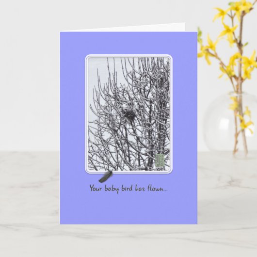 空の巣の友人 カード (黄色い花)