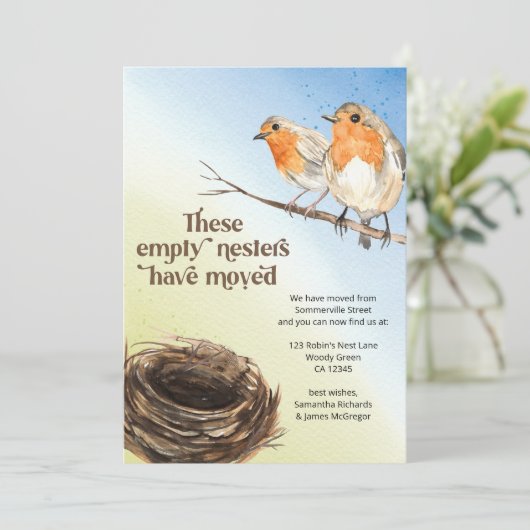 空の巣の水の色の移動 案内状 (スタンド正面)