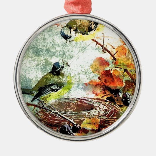 空の巣の雑談 メタルオーナメント (正面)