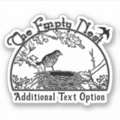 空の巣 シール (正面)