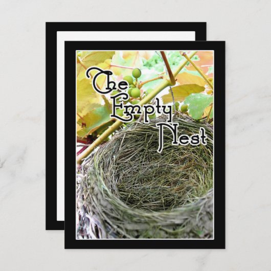 空の巣 招待状 (正面/裏面)