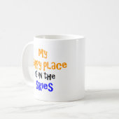 空の幸せな場所 コーヒーマグカップ (正面左)