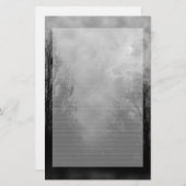 空の幽霊のよく出るメモ紙線 便箋 (正面/裏面)