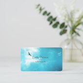 空の感動的な急上昇したタカ 名刺 (スタンド正面)