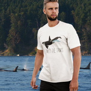 空の戦車ドルフィンフリーOrca Killer Whale Tシャツ