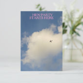 空の招待状の飛行機 招待状 (スタンド正面)