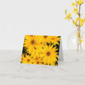 空の挨拶/サンキューカード カード (黄色い花)