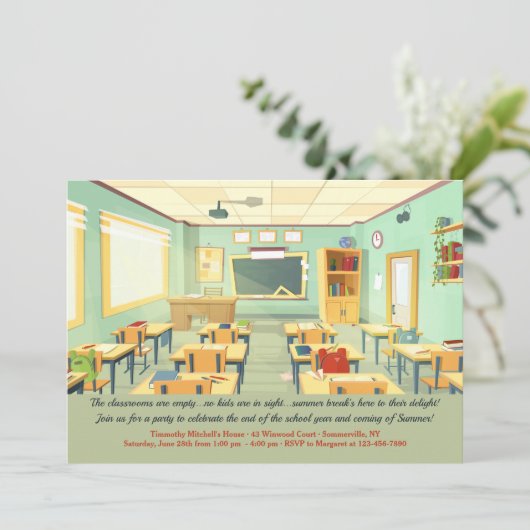 空の教室招待状 招待状 (スタンド正面)