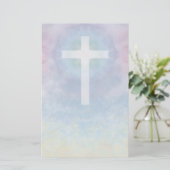 空の文房具の十字 便箋 (スタンド正面)