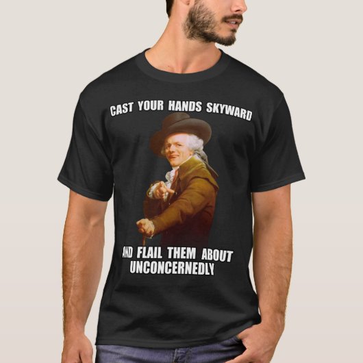 空の方へJosepf Ducreuxのラップのな手 Tシャツ (正面)