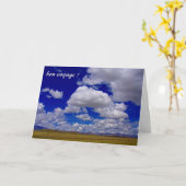 空の旅 カード (黄色い花)