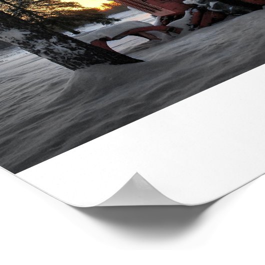 空の日の出 ポスター (角)