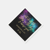 空の星の中で君のNを結婚選ぶ スタンダードカクテルナプキン (角)