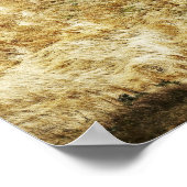 空の曲がりくねった舗装道路 ポスター (角)