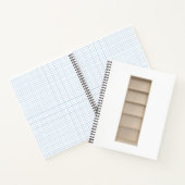 空の木製の本箱 ノートブック (内部)