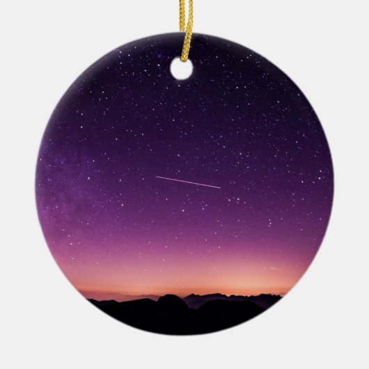 空の流星 セラミックオーナメント (正面)