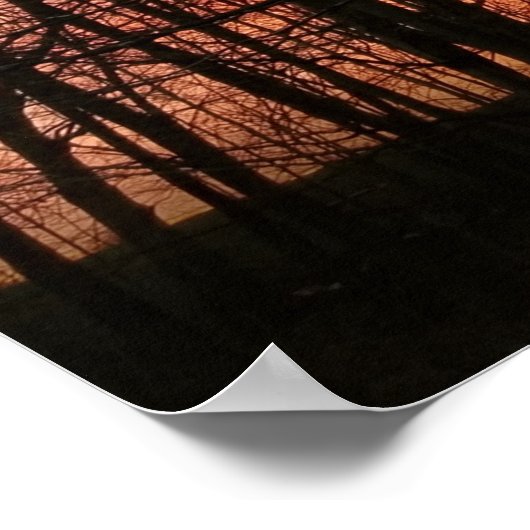 「空の火」夕日 ポスター (角)