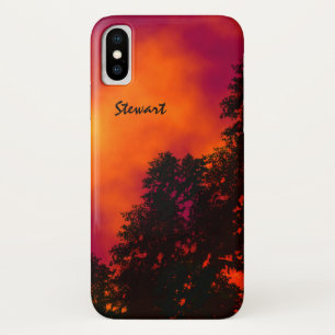 空の炎パーソナライズされた iPhone X ケース