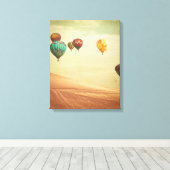 空の熱気球 キャンバスプリント (インサイチュ (ウッドフロア))