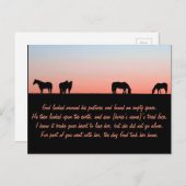 空の牧場 ポストカード (正面/裏面)